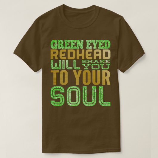 T-SHIRT REDHEAD À YEUX VERT (Design devant)