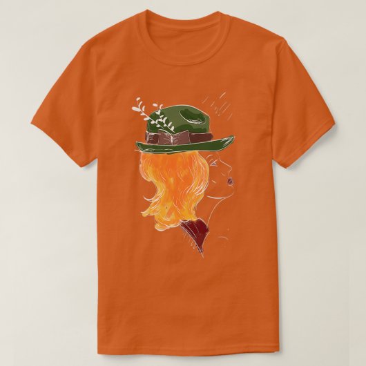 T-shirt RedHead GreenHat (Design devant)