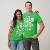 T-shirt Redhead Lucky Clover Ginger Funny Ginger St Day (Unisexe)