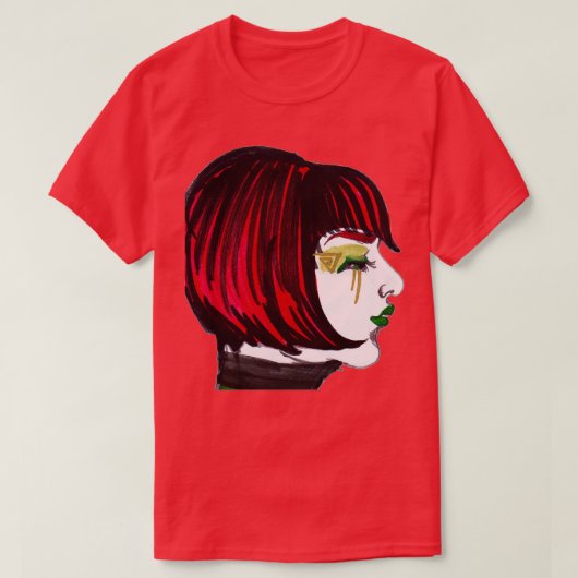 T-shirt redhead noir (Design devant)