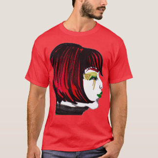 T-shirt redhead noir