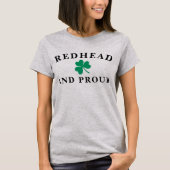 T-shirt Redhead Pride, Shamrock irlandais, Custom, 10 Para (Devant)