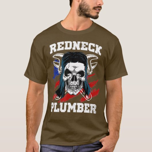 T-shirt Redneck Plumber (Devant)