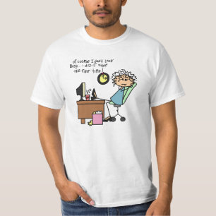T-shirt Redressez la première fois l'humour
