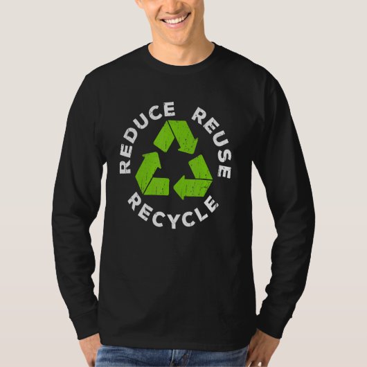 T-shirt Reduce Reuse Recycle Earth Day 2023 (Devant)