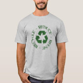 T-shirt Réduire la réutilisation du recyclage (Devant)