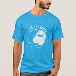 T-shirt Réduire la réutilisation recycler sauver la terre