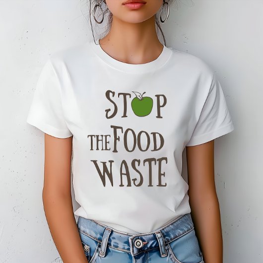 T-shirt Réduire le recyclage des déchets alimentaires écol