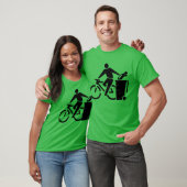 T-shirt Réduisez la pollution atmosphérique : Montez un (Unisexe)