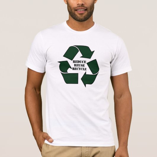 T-shirt Réduisez la réutilisation réutilisent Twofer des (Devant)
