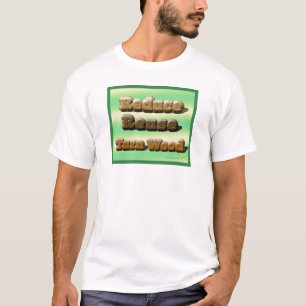 T-shirt "Réduisez, réutilisez, tournez" la chemise en bois