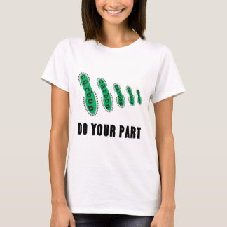 T-shirt Réduisez votre empreinte de pas de carbone