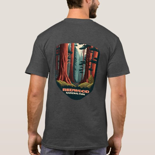 T-shirt Redwood National Park Californie Trees (Dos)