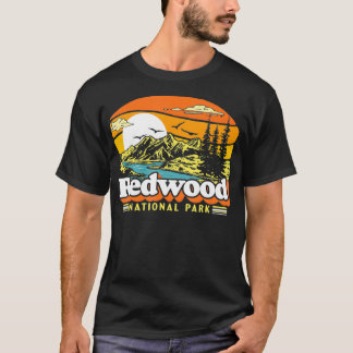 T-shirt Redwood National Park Vintage 80s Retro California