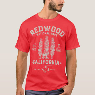 T-shirt Redwood National Park Vintage California Bear Cade