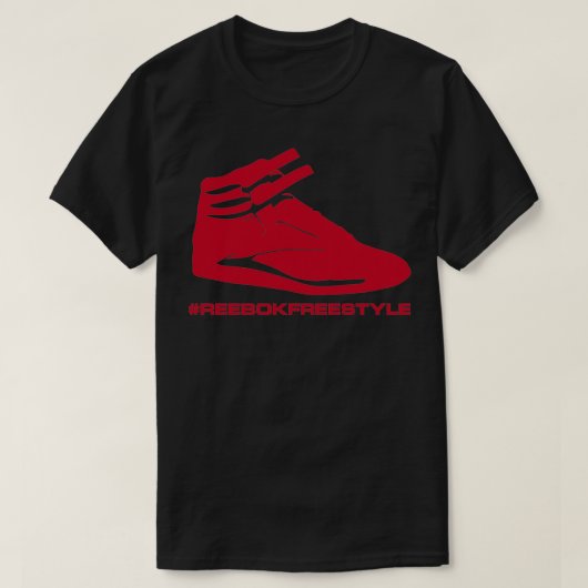 T-shirt Reebok Basket libre en rouge reebokfreestyle (Design devant)