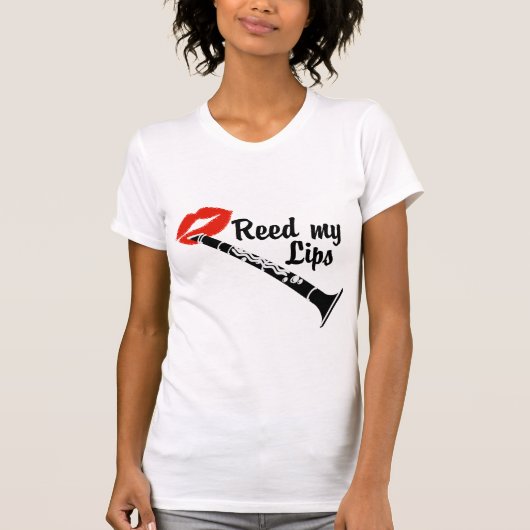 T-shirt Reed My Lips Clarinet (Devant)