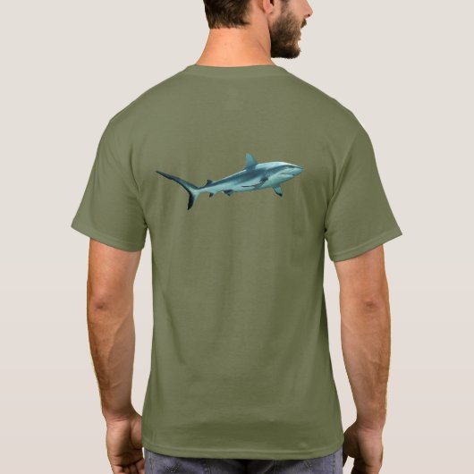 T-shirt Reefshark - Conception abstraite - Découpe d'une p (Dos)