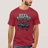 T-shirt Reel Addicted | Funny Catch & Release Fishing (Devant)