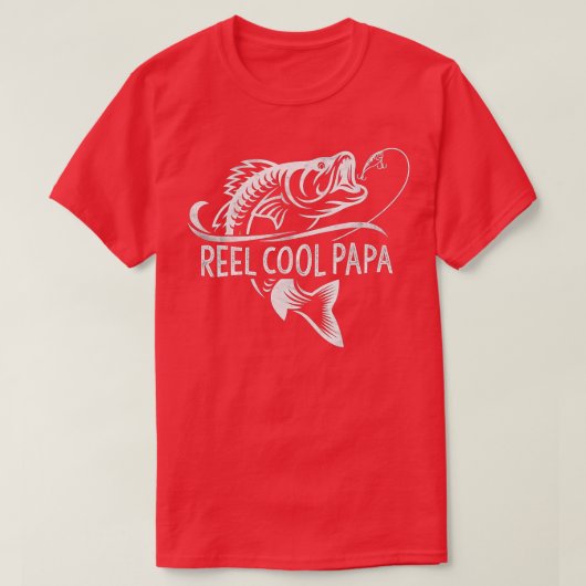 T-shirt Reel Cool Dad Shirt Father's Day Gift For Fishing (Design devant)