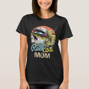 T-shirt Reel Cool Mom Drôle Citations de pêche pour les fe