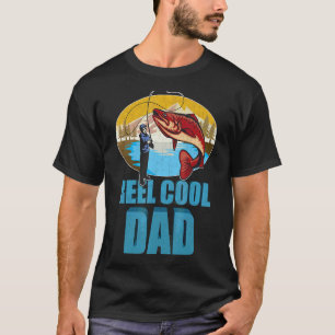 T-shirt Reel Cool Papa Fête des pères Pêche Pour Mari Da
