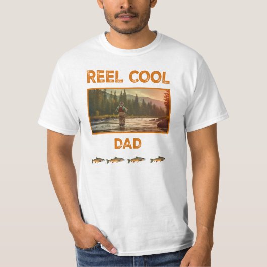 T-shirt Reel Cool Papa Fly chemise de pêche (Devant)
