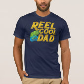 T-shirt Reel Cool Papa Fly Pêcher Gag (Devant)