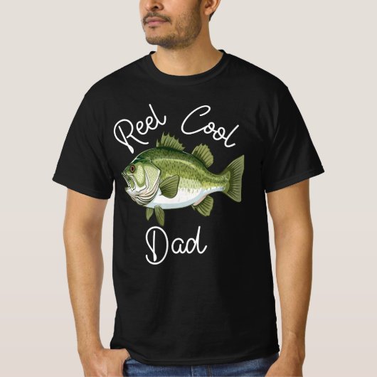 T-shirt Reel Cool Papa, Papa Pêche Anniversaire Cadeau (Devant)