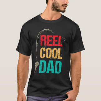 T-shirt Reel Cool Papa Pêche Papa Fête des pères Pêcheur