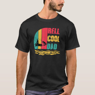 T-shirt Reel Cool Papa Pêcheur Papa Père Père Jour Pêche