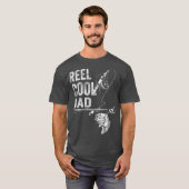 T-shirt Reel Cool Papa Poisson Fête des pères de pêche Cad (Devant entier)