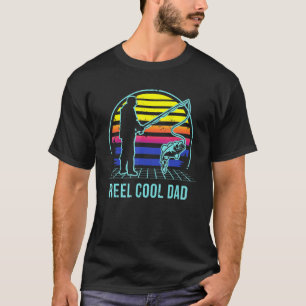 T-shirt Reel Cool Papa Vaporwave Pêche Retro Fisherman Vi