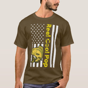 T-shirt Reel Cool Pop American Flag Fête des pères Pêche