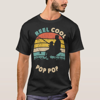 T-shirt Reel Cool Pop Pop Retro Vintage Fishing Pop Pop An