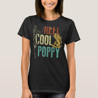 T-shirt Reel Cool Poppy Pêche Grandpa Fête des pères Poiss