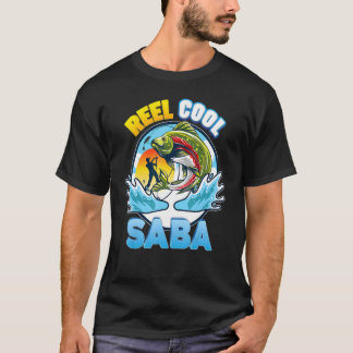 T-shirt Reel Cool Saba Pêche Papa Père Day Papa Papa Papa 