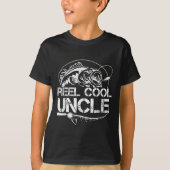 T-shirt Reel Cool Uncle Fishing Daddy Fathers Day Dad For  (Devant)