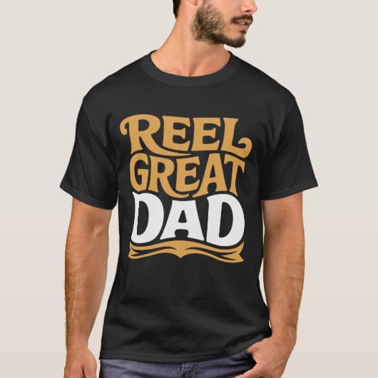 T-shirt Reel Great Dad Funny Fishing Pun Retro (Devant)