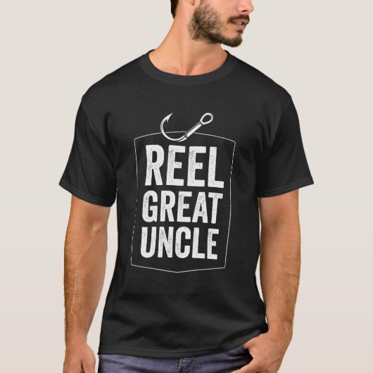T-shirt Reel Great Uncle Drôle cadeau de pêche pour pêcheu (Devant)