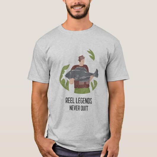 T-shirt Reel légendes jamais quitter (Devant)