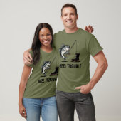 T-shirt Reel Trouble – Funny Fishing Cartoon Design (Unisexe)