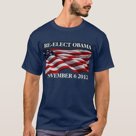 T-shirt RÉÉLECTION OBAMA 6 novembre 2012 Chemise (Devant)