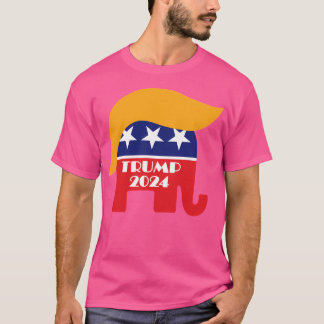 T-shirt Réélire le président Trump Eléphant républicain 20