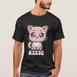 T-shirt Reese Cute Chat Kitten Design pour filles Nom Rees
