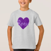 T-shirt Reese en violet (Devant)