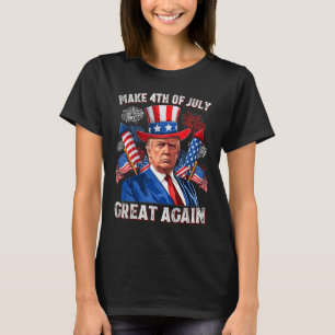 T-shirt Refaire la fête du 4 juillet Grande Encore Trump F