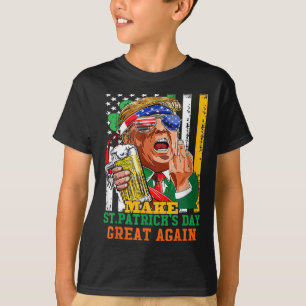 T-shirt Refaire la Saint-Patrick Grande Encore Drôle Trump