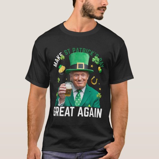 T-shirt Refaire la Saint-Patrick Grande Encore Leprechaun (Devant)