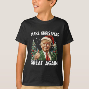 T-shirt Refaire Noël Grande Encore Drôle Santa Trump 2025